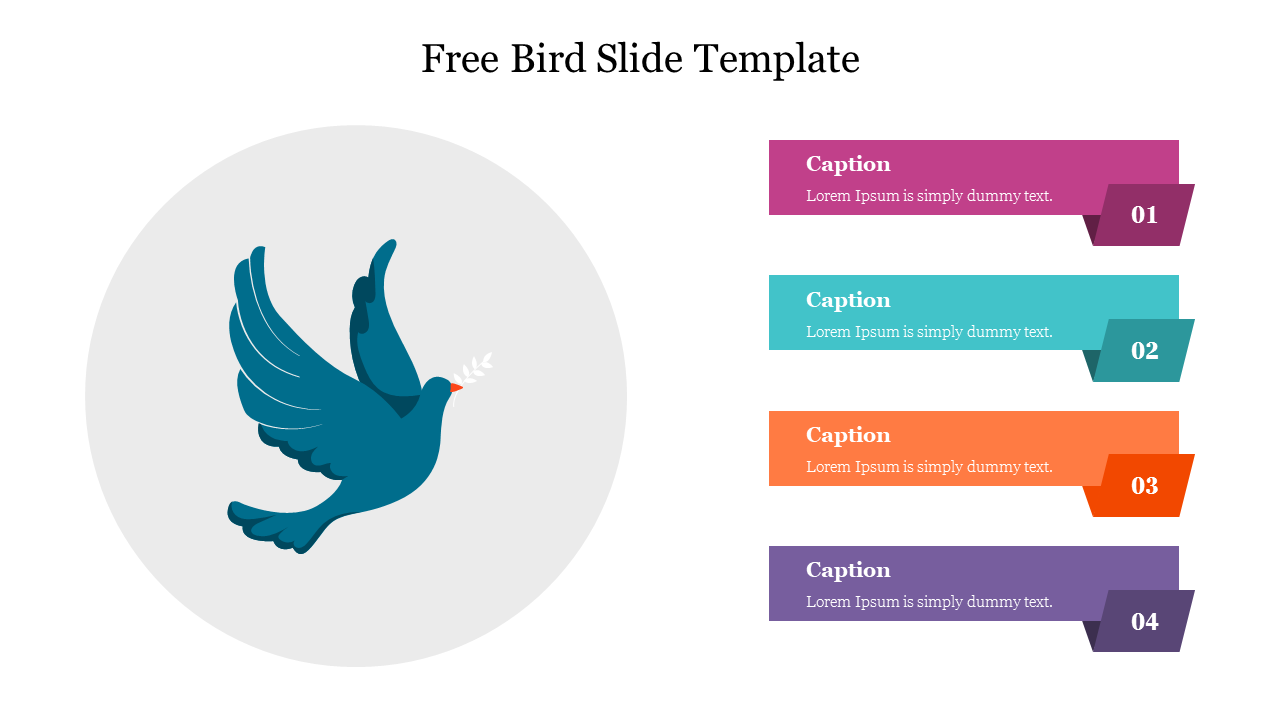 Free Bird Slide Template PowerPoint Presentation